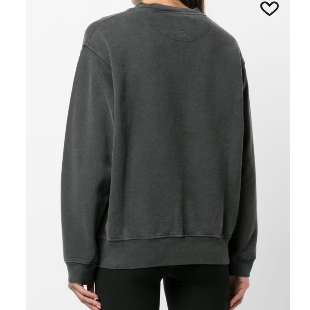 Anine Bing Ramona Gray Paris Logo Sweatshirt - Picture 3 of 6